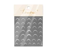 Décalsstickers Autocollants pour ongles - Dégradé de couleur - Motif croissant - Pour rendez-vous, mariage, vie quotidienne, festival