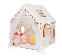 decalsweet Tente de Jeu Enfants, Cabane Enfant Interieure Animaux Bohème | Château de Princesse,avec Fenêtres,Sac de Transport,Tente Enfant Extérieur,Cadeau d'anniversaire,120×100×130 cm,Fille Garçon