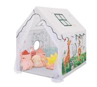 decalsweet Tente de Jeu Enfants Grand, Cabane Enfant Interieure Animaux | Château de Princesse,avec Fenêtres,Sac de Transport,Tente Enfant Extérieur,Cadeau d'anniversaire,120×100×130 cm,Fille Garçon
