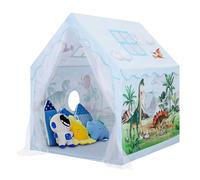 decalsweet Tente de Jeu Enfants Grand, Cabane Enfant Interieure Dinosaure | Château de Princesse,avec Fenêtres,Sac de Transport,Tente Enfant Extérieur,Cadeau d'anniversaire,120×100×130 cm,Fille Garçon