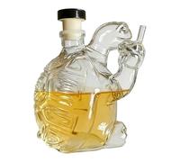 Décanter Pour Alcools - Décoration D'Intérieur Humoristique Tortue Réutilisable - Carafe À Alcool Animaux Pour Spiritueux - Cadeau pour Homme, Anniversaire Papa, Bar Maison pour Vin, Bourbon, Vodka, T