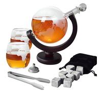 Décanteur + 2 tasses Whiskey Set Terre Ball Shaped Décanteur 850ml