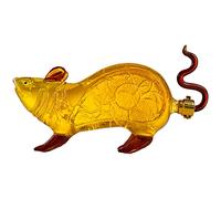 Décanteur à whisky - Décanteur à vin en forme de souris - Décoration d'intérieur en forme d'animal mignon - Carafe à whisky pour hommes, 1000 ml (couleur : transparent, taille : 1000 ml)