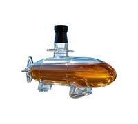 Décanteur à whisky | Décanteur de vin en forme de sous- | Bouteille d'alcool décorative pour whisky, vin, bourbon, vodka | Cadeau sous- pour bar, fête, camping, pendaison de crémaillère
