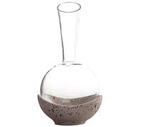 Décanteur à whisky en cristal fait à la main, carafe à décanter à personnalité créative, flasque domestique de style européen, base en terre cuite (couleur : transparent, taille : 850 ml)