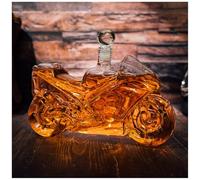 Décanteur à whisky pour moto, 750 ml, convient pour bar, hôtel, fête, décoration de bar à la maison pour les amateurs de whisky