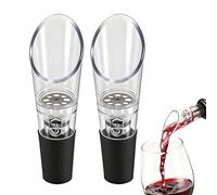 Decanteur Aérateur à Vin Bec Verseur Anti-Goutte, Bec Verseur à Vin Anti-Goutte aération, Aération Rapide pour Vin Rouge, Décanter le vin avec élégance et simplicité, Cadeau pour Amateurs de Vin