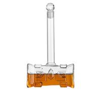 Décanteur de bourbon, carafe en verre pour whisky,Décanteur de whisky en forme de marteau de 400 ml avec bouchon hermétique | Bouteille de vin, cruche de vodka, bouteille d'alcool pour bourbon, whisky
