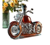 Décanteur de vin de moto - Aérateur de bouteille pour un versement élégant | Construction en verre avec forme de moto, distributeur de liqueur pour hommes, amoureux de papa, accessoire de bar de