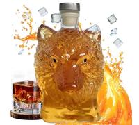 Decanteur de whisky - Cadeaux de bouteille de whisky, cadeaux de whisky, chien de verre Whis - CARAFE SCHNAPS DISSENSER DROIT | Animal Statue Whisky Decanter, Whisky Bottle for Wine, Liqueur, Bourbon