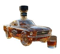 Decanteur de whisky, carcane de voiture de course de 400 ml, Stopper Classic Vintage Sports Car Design for Men, créatif Decoration en verre en verre pour le bar à la maison Party A