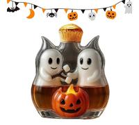 Décanteur en verre pour Halloween - Bouteille de vin en verre | Halloween Pumpkin Ghost Decoration Decanter for Men Women Whiskey Lovers Family Cabinet Display