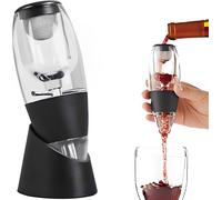 Décanteur et aérateur à vin en verre - Noir Vendos85