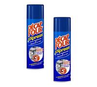 DECAP FOUR Lot de 2 Express - Aérosol (500Ml) - Nettoyant Four Ultra Dégraissant - Formule Avec Soude Caustique