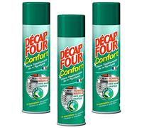 Decap Four Lot de 3 Aérosols 500 ml Nettoyant Ménager pour Fours traditionnels ou à Pyrolyse Mousse