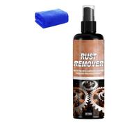 Décapant Anti-Rouille Puissant | Nettoyant Lubrifiant Multiusage,Spray Lubrifiant Détachant Anti-Rouille - Chiffon Inclus pour Vis Charnière Serrure de Porte Robinet Outils Frein Chaîne Pièces Auto Vé