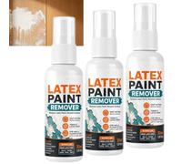Décapant au latex à action rapide, puissant décapant à base d'eau pour le bois, décapant à peinture multi-surfaces pour revêtements multiples, spray nettoyant pour peinture au latex, décapant (3pcs)