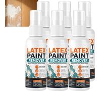 Décapant au latex à action rapide, puissant décapant à base d'eau pour le bois, décapant à peinture multi-surfaces pour revêtements multiples, spray nettoyant pour peinture au latex, décapant (6pcs)