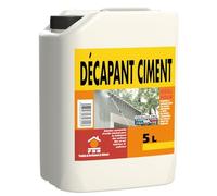 Décapant Ciment 5L - Nettoyant Puissant pour Traces de Ciment, Béton et Voiles de Laitance - Formule Efficace pour Supports Sols et Façades Intérieurs/Extérieurs