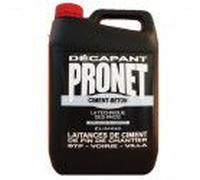 Décapant ciment béton élimine laitance sur ciment béton calcaire outils bétonnière auge toupie pelleteuse 5 L PRONET