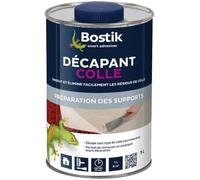 Bostik - Décapant Colle - Enlève Tout Résidus de Colles - Dissout Anciennes Traces de Colles et Peinture - Idéal pour Sols PVC et Moquette - Préparation du Support - Bidon 1 L