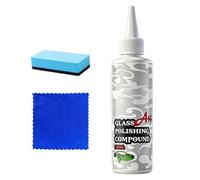 Décapant de film d'huile vitres - 150 ml Réparation longue durée et détaillage - Nettoyant pare-brise et kit de nettoyage auto | pour voyage, parking et entretien, intempéries, camion, fourgon et SUV