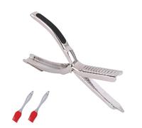 Décapant De Membrane De Côtes en Acier Inoxydable L'outil Ultime De Préparation des Côtes avec 2 Brosses en Silicone Lame Incurvée Poignée Antidérapante Éplucheur for Les Amateurs Accessoires