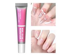Décapant pour les Ongles Pressés et Artificiels, Dissolvant Pour Faux Ongles 10ml, Outil Spécialisé Solide Pour Enlever Les Adhésifs Multi Usage Maison Voyage Salon
