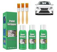 Décapant pour peinture, décapant à haute efficacité pour surfaces métalliques, décapant puissant pour bois, métal, agent de décapage de peinture avec brosse pour roue de voiture (3pcs)