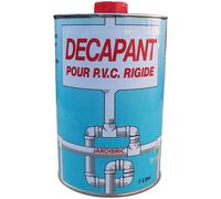 Décapant PVC - 1 Litre - Bleu - Nettoyage avant collage - Améliore l'adhérence - Facile à appliquer - Pour tuyaux PVC