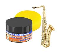 Décapant Rouille Métal - 30ml Crème De Restauration Pour Instruments De Musique En Laiton Avec Éponge - Pâte À Polir Pour Métal Cuivre Or Argent Chrome Trompette Saxophone Instruments En Laiton