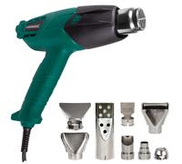 VONROC Décapeur thermique 2000W - 3 réglages de températures - 7 buses et 1 allume BBQ inclus