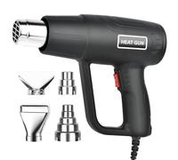 Decapeur Thermique & Pistolet Air Chaud 2000W Kit Pro | 4 Buses + 60-600°C (2 Niveaux) | Chauffage Rapide pour Décapage de Peinture, Soudure & Tuyau Thermorétractable | Protection contre la Surchauffe