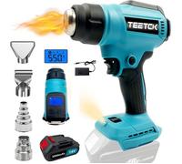 Décapeur thermique,Pistolets thermiques sans fil, écran LCD, 86℉-1022℉,3.0A batterie+ chargeur, compatible avec la batterie Makita