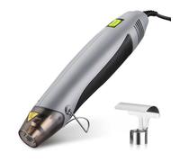 WORKPRO Décapeur Thermique Professionnel 200W/400W, Pistolet à Air Chaud 300/500℃, Température Réglable, Échauffement Rapide de 1,5 S, Protection de Surcharge, avec Buse Anti-brûlure