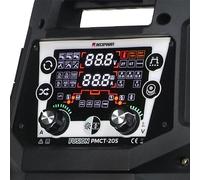 Decappower multifonction 6 en 1 200A poste a souder fil fourré MIG MAG Pulse, MMA HF TIG decoupeur plasma 6 en 1 avec gaz sans gaz machine de découpe soudage (PMCT 205 PACK 3)