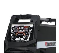 Decappower Soudeuse synergique 200A Pulse MIG MAG MMA HF TIG 5 en 1 avec gaz sans gaz machine de soudage (Pas de fonction de coupe)(PMT 200 PACK 2)
