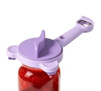 Décapsuleur 4 en 1 réglable multifonction pour personnes ayant des mains | Outil décapsuleur pour boissons gazeuses à la maison, cuisine, bar, restaurant, barbecue, camping, fête, violet