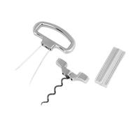 Décapsuleur à deux dents | Tire-bouchon manuel pour enlever les bouchons | Décapsuleur de vin à deux points,Convient pour un usage domestique, salle à manger, hôtel, réunions, Noël, employés de bar et