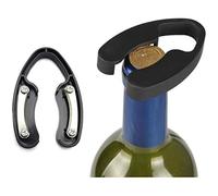 Décapsuleur à Vin Professionnel Double Lame, Ouvre Bouteille en Acier Inoxydable 1/4 Tour, Rapide Sécurisé pour Bar, Maison ou Cadeau