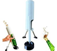 Décapsuleur automatique pour bouteille de bière, lanceur de bouchon poussoir, ouvre-bière et soda mains libres avec action de lancement de style mortier, accessoire de bar amusant et cadeau fantaisie