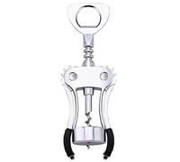 Décapsuleur avec bouchon de bouteille, Ouvre-bouteille de vin et bière tire-bouchon d'aile d'acier inoxydable avec l'ouvreur intégré