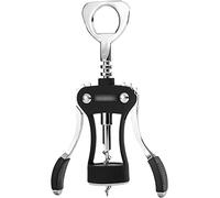 Décapsuleur avec bouchon de bouteille, Tire-bouchon à ailes en alliage de zinc noir for le vin et la bière