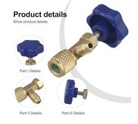 Décapsuleur basse pression SAE 1/4 pour R22, pour outil fiable à gaz R134a, R410A (vert)