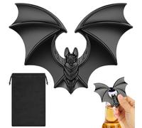 Décapsuleur Batte, Unique Bière Ouvre Bouteilles, avec Sac Cadeau, Cadeau pour Anniversaire, Halloween, Noël, Homme, Femme, Papa, Ami, Mari, Amoureux du Batte, Cadeaux Animal, Accessoires Bière, Noir