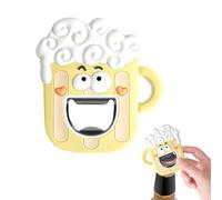 Decapsuleur Biere Original Magnétique, Ouvre Bouteille à Decorer Décapsuleur Rigolo Fixé au Frigo Beer Bottle Opener Ergonomique Cadeaux Gadgets de BièRe pour Hommes Accessoire Bar