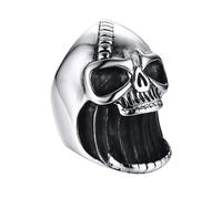 Décapsuleur crâne Anneau - Accessoire de bijoux punk tendance | Bague de style motard inspiré d'Halloween, décapsuleur en forme de crâne unique
