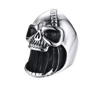 Décapsuleur crâne - Anneau de doigt - Ouvre-bière, Fashion Punk Biker Jewelry - Outil de bar - Accessoire gothique vintage pour les amateurs de bière - Cadeau de fête unique et utilisation quotidienne