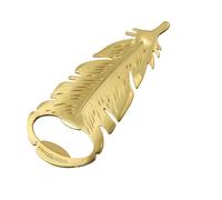 Décapsuleur Créatif Plume Dorée en Alliage de zinc, Ouvre-bière compact et léger pour le camping en plein air