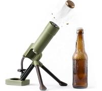 Décapsuleur de bière 300-355 ml nouveau mortier ouvre-bouteille décapsuleur fusée mortier de bière ouvre-bouteille pour bars étagères fêtes (Green)